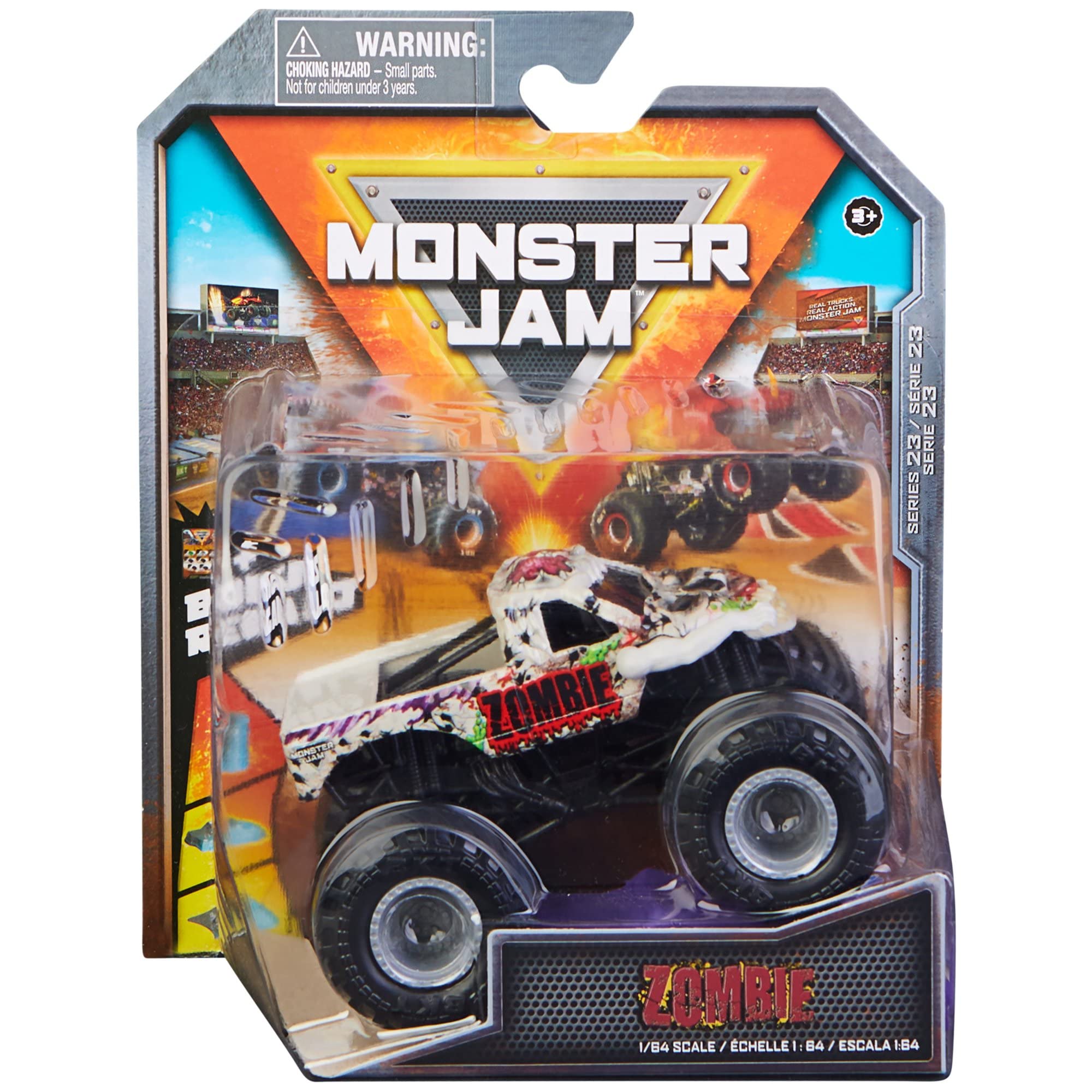 Spin Master-Monster Jam 1:64 Scale Die-Cast Monster Truck-6044941ZOM-Zombie-Legacy Toys