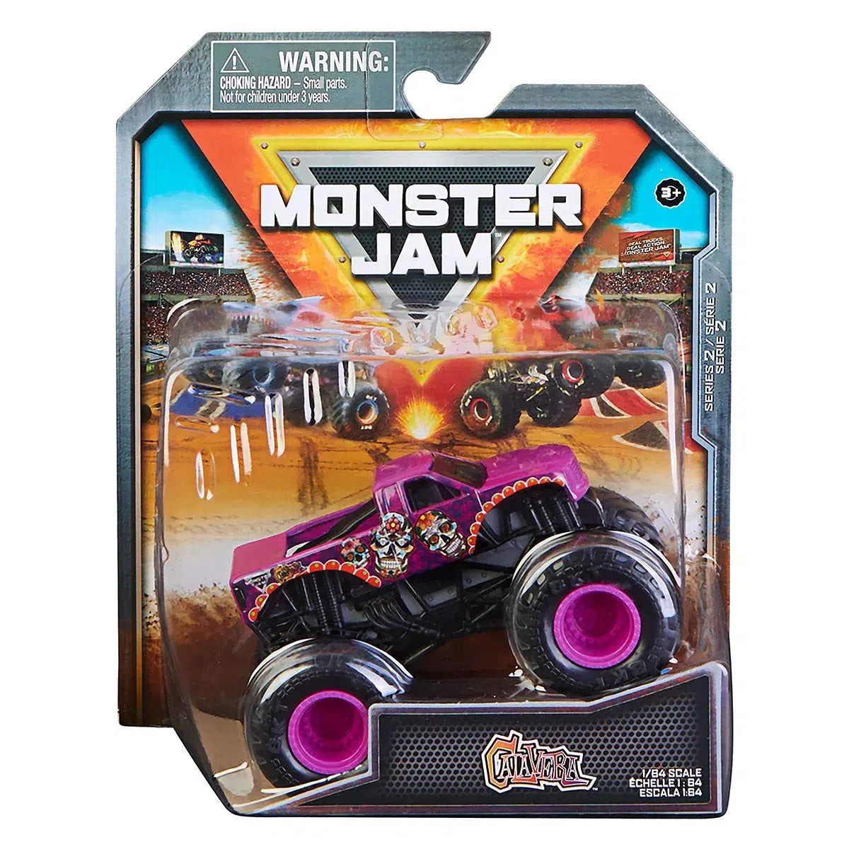 Spin Master-Monster Jam 1:64 Scale Die-Cast Monster Truck Series 2-20137354-Calavera-Legacy Toys