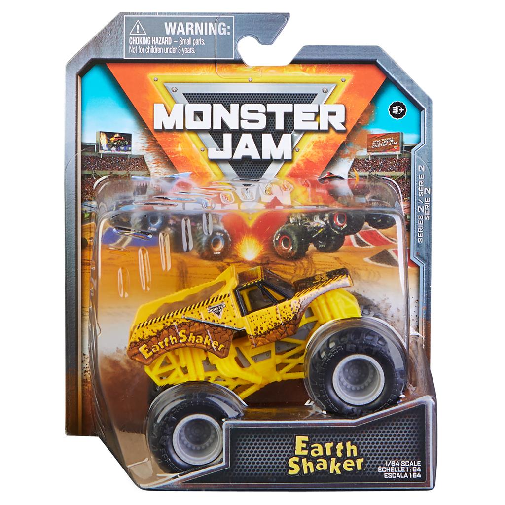 Spin Master-Monster Jam 1:64 Scale Die-Cast Monster Truck Series 2-20137355-Earth Shaker-Legacy Toys