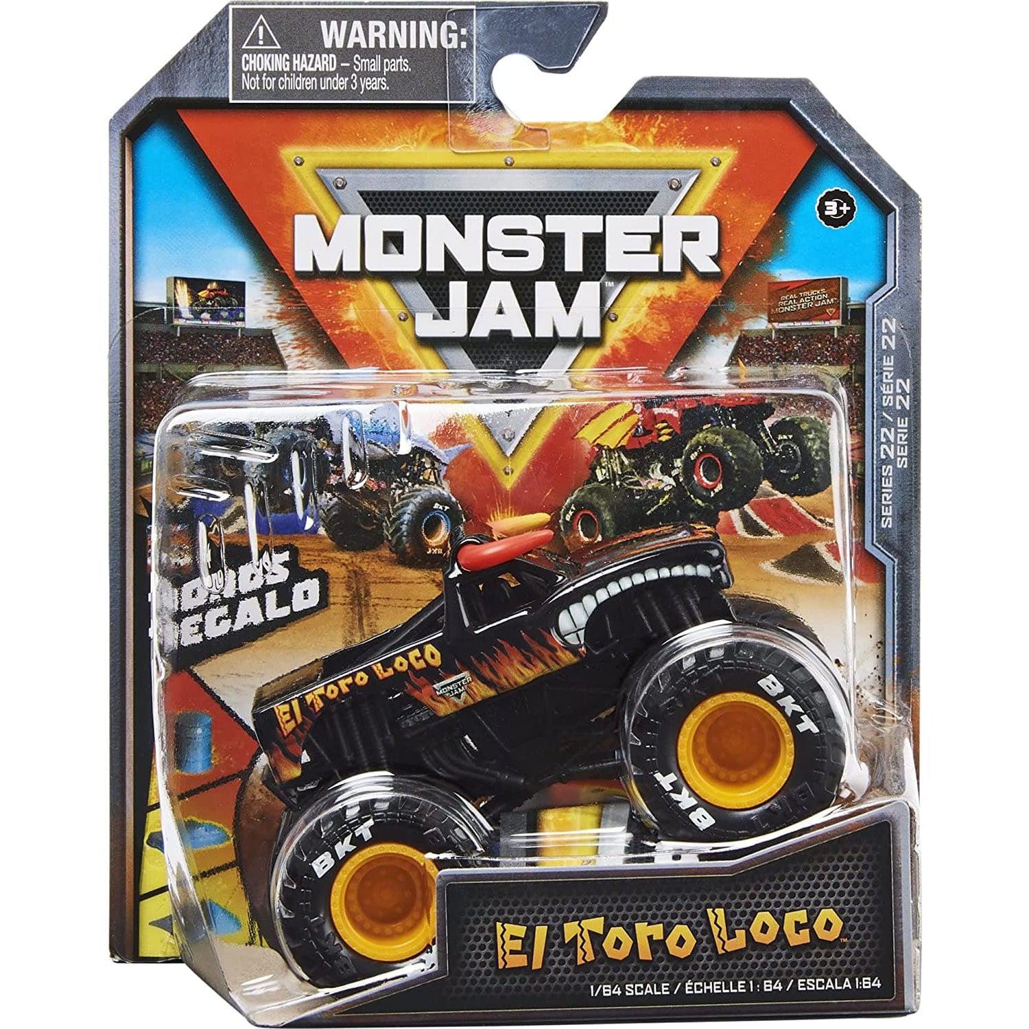 Spin Master-Monster Jam 1:64 Scale Die-Cast Monster Truck Series 2-20137357-El Toro Loco-Legacy Toys