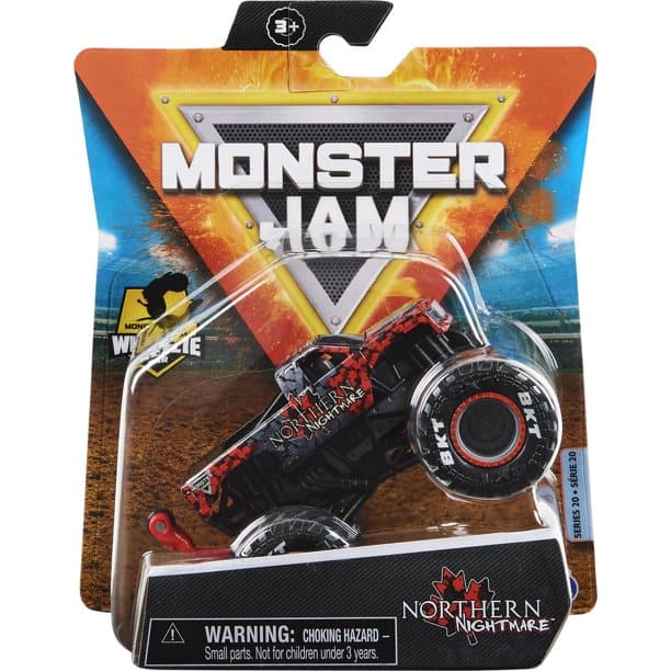 Spin Master-Monster Jam: 1:64 Scale Monster Truck Die-Cast Vehicle with Wheelie Bar-20129586-Northern Nightmare-Legacy Toys