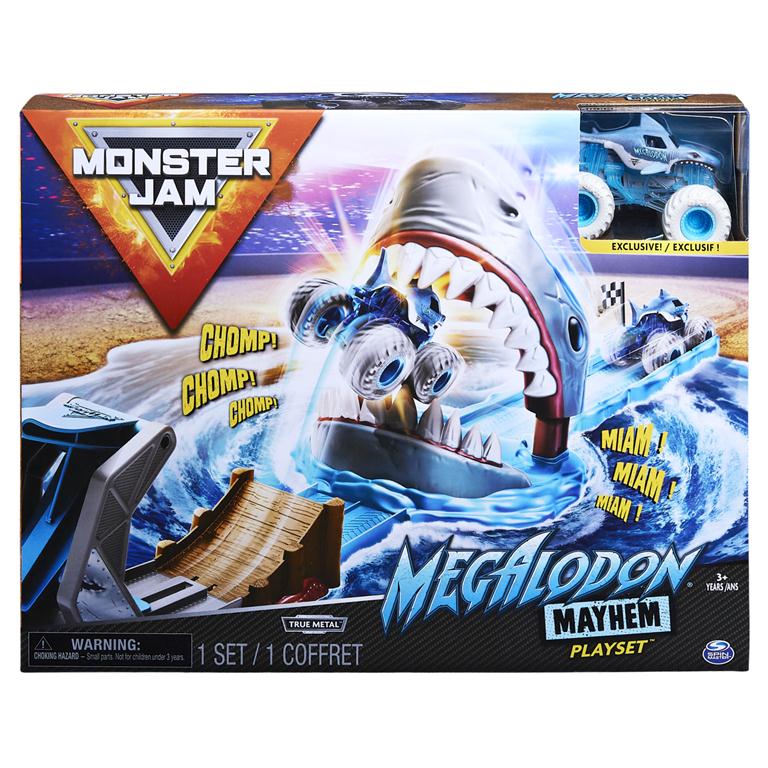 Spin Master-Monster Jam 1:64 Vehicle Playset Assortment-20120789-Megalodon Mayhem-Legacy Toys