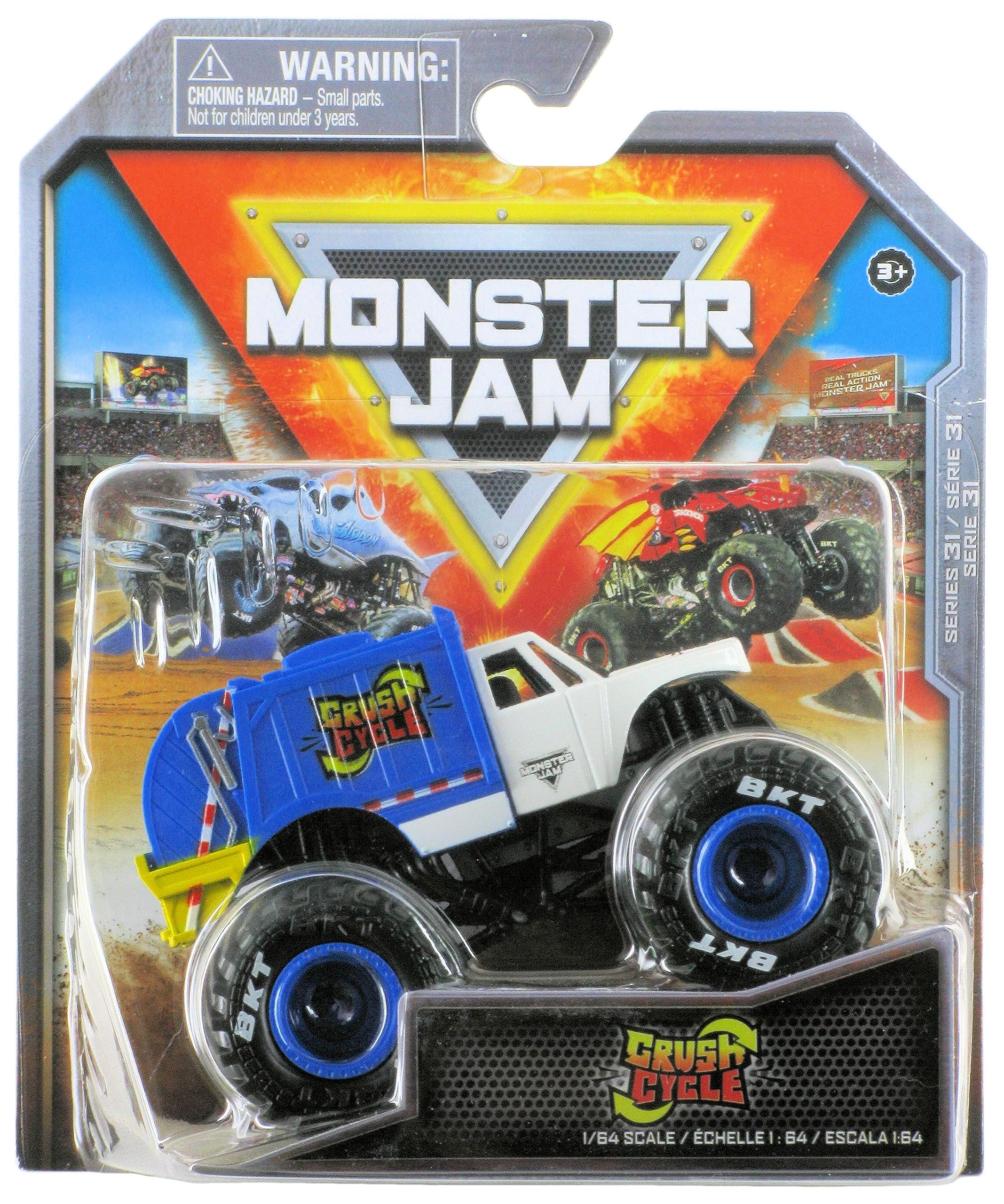 Spin Master-Monster Jam 2023 1:64 Scale Die-Cast Monster Truck - Crush Cycle-20142960-Legacy Toys