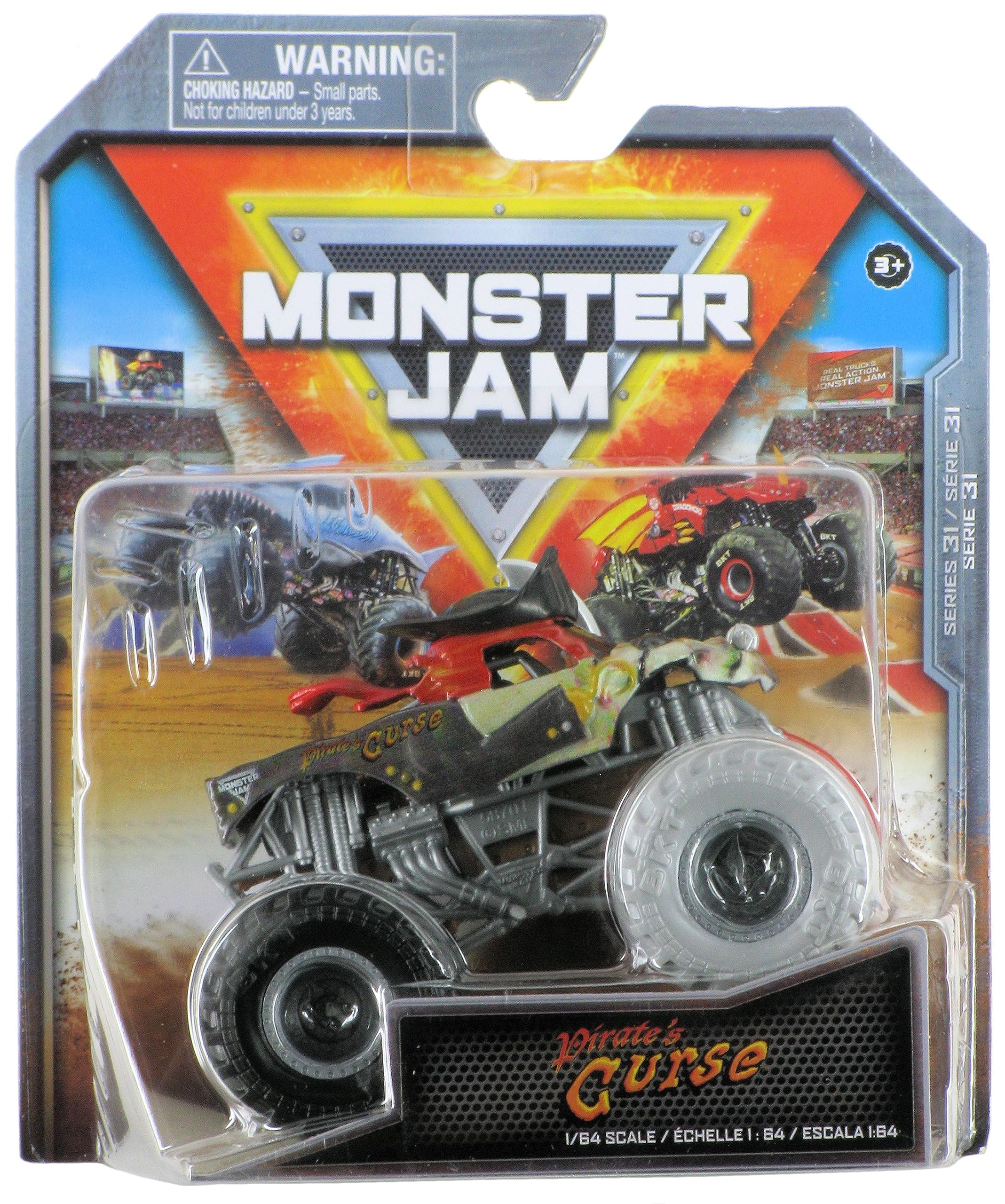 Spin Master-Monster Jam 2023 1:64 Scale Die-Cast Monster Truck - Pirate's Curse-20142962-Legacy Toys