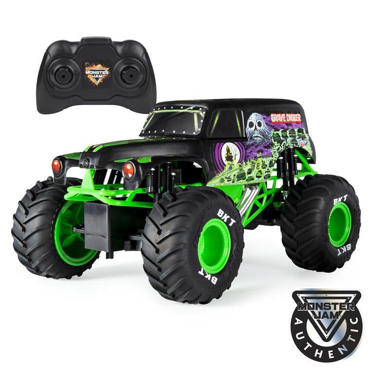 Spin Master-Monster Jam, Grave Digger RC Truck, 1:15 Scale-6044944-Legacy Toys