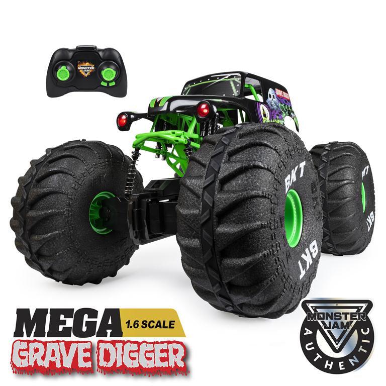 Spin Master-Monster Jam, MEGA Grave Digger RC Monster Truck-6046197-Legacy Toys