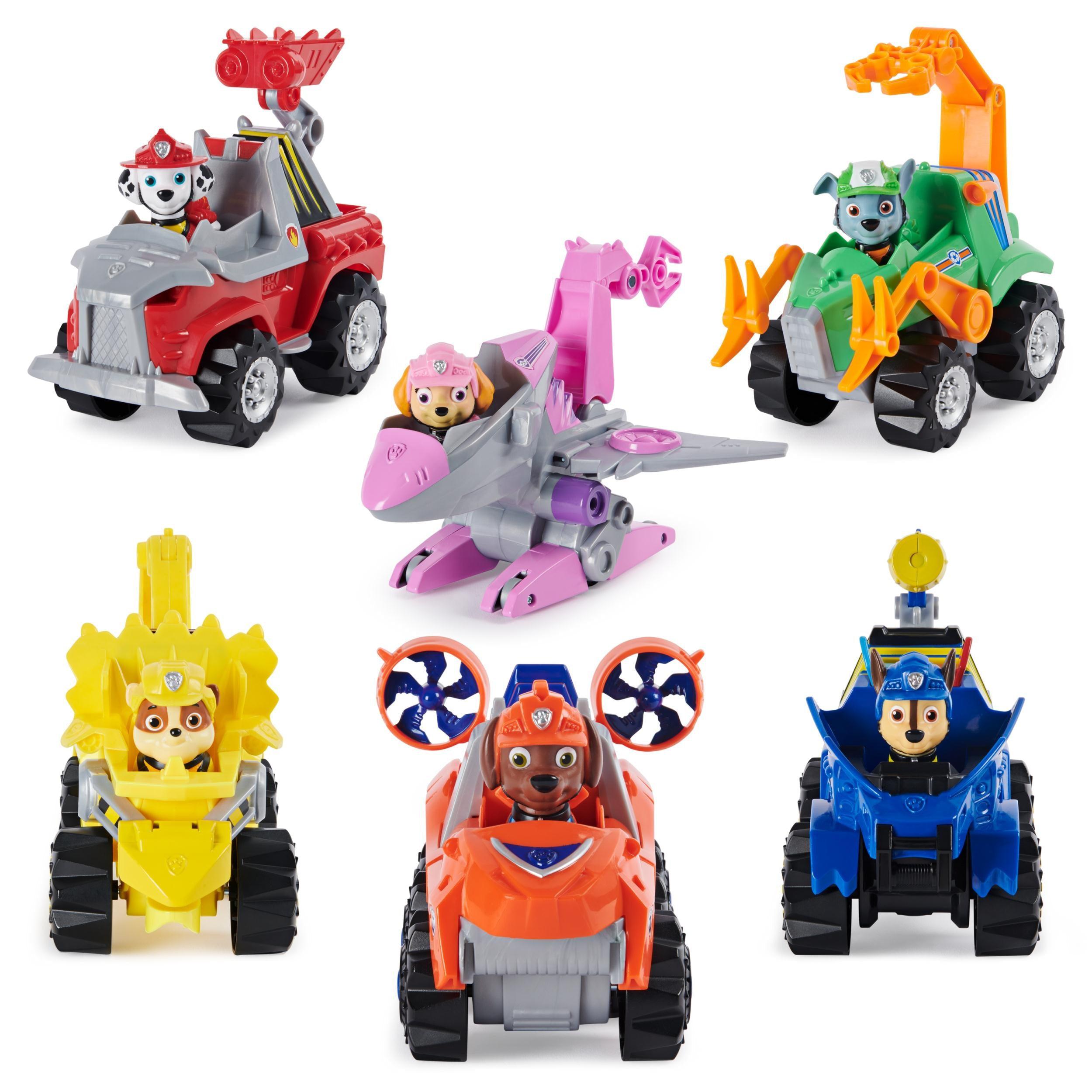 Spin Master-PAW Patrol: Dino Rescue - Deluxe Rev Up Vehicle with Mystery Dino Figure-6056923-Legacy Toys