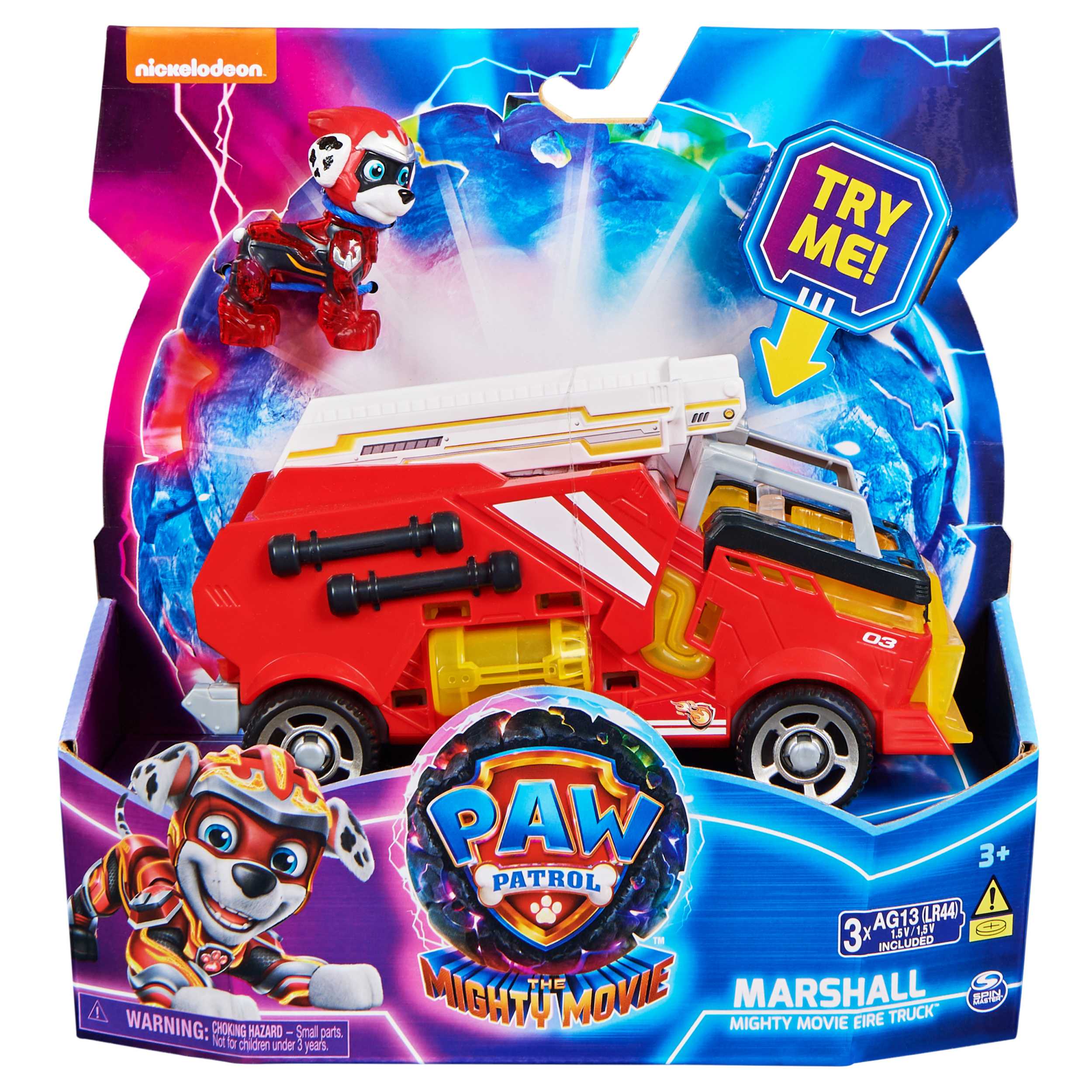 Spin Master-PAW Patrol: The Mighty Movie - Marshall Rescue Vehicle-6066632-Legacy Toys