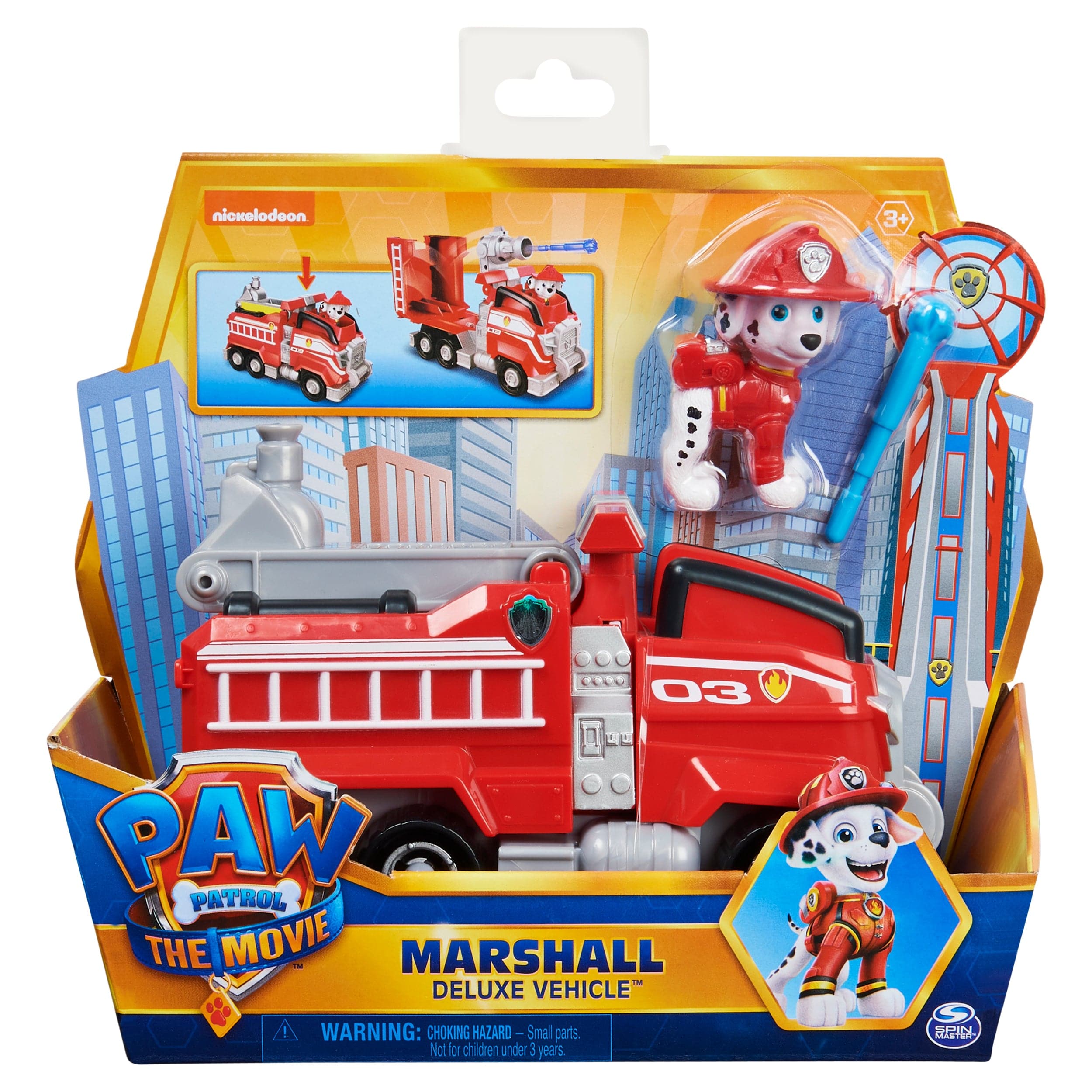 Spin Master-PAW Patrol: The Movie - Marshall Deluxe Vehicle-6060435-Legacy Toys