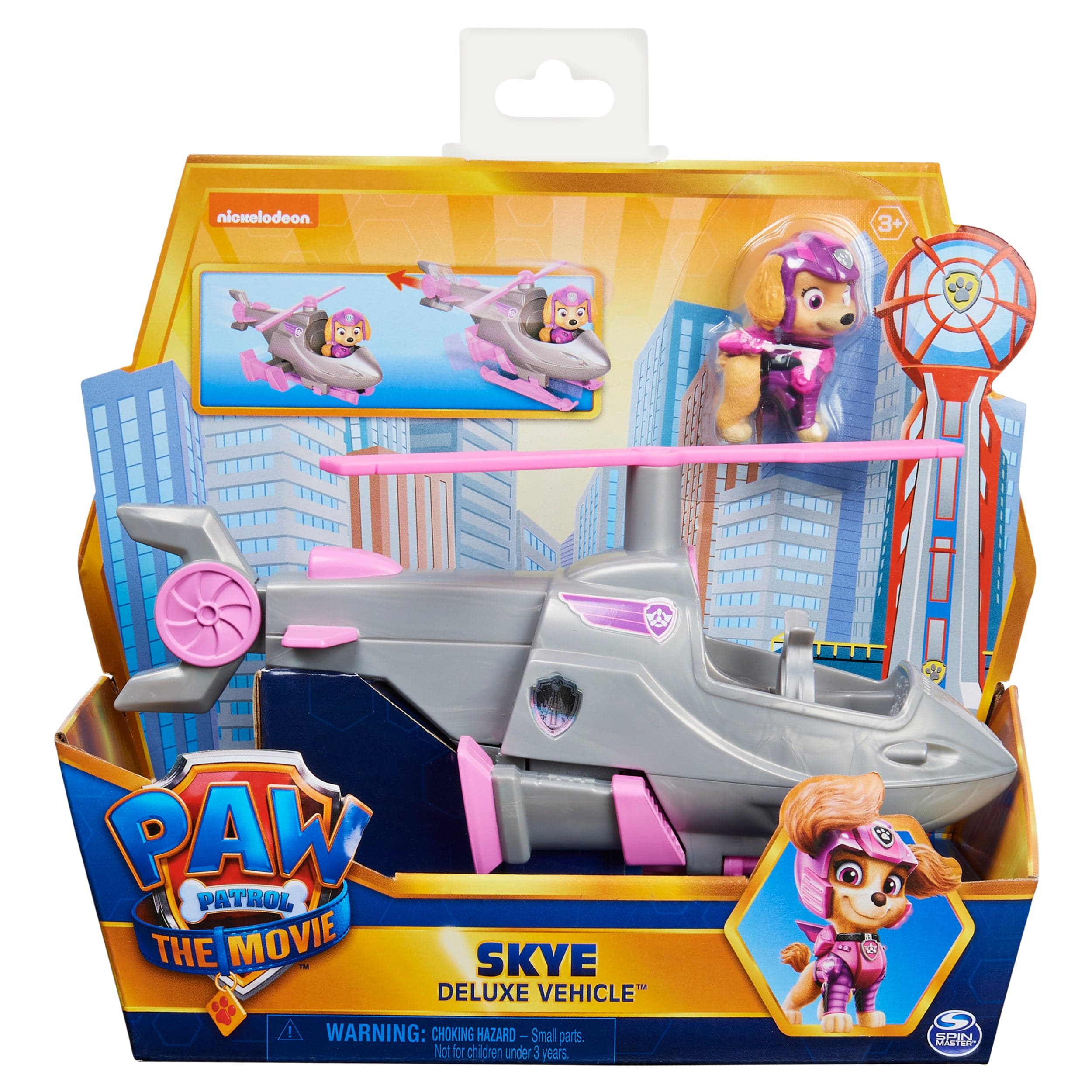 Spin Master-Paw Patrol: The Movie - Skye Deluxe Vehicle-6060436-Legacy Toys