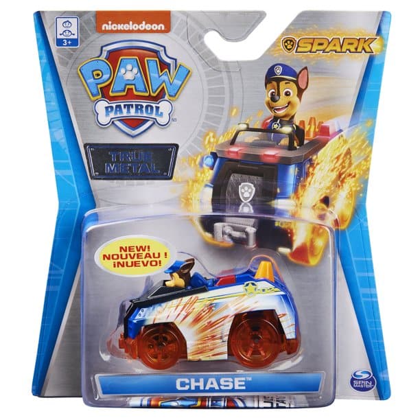 Spin Master-PAW Patrol True Metal 1:55 Scale Die Cast-20127778-Spark Chase-Legacy Toys