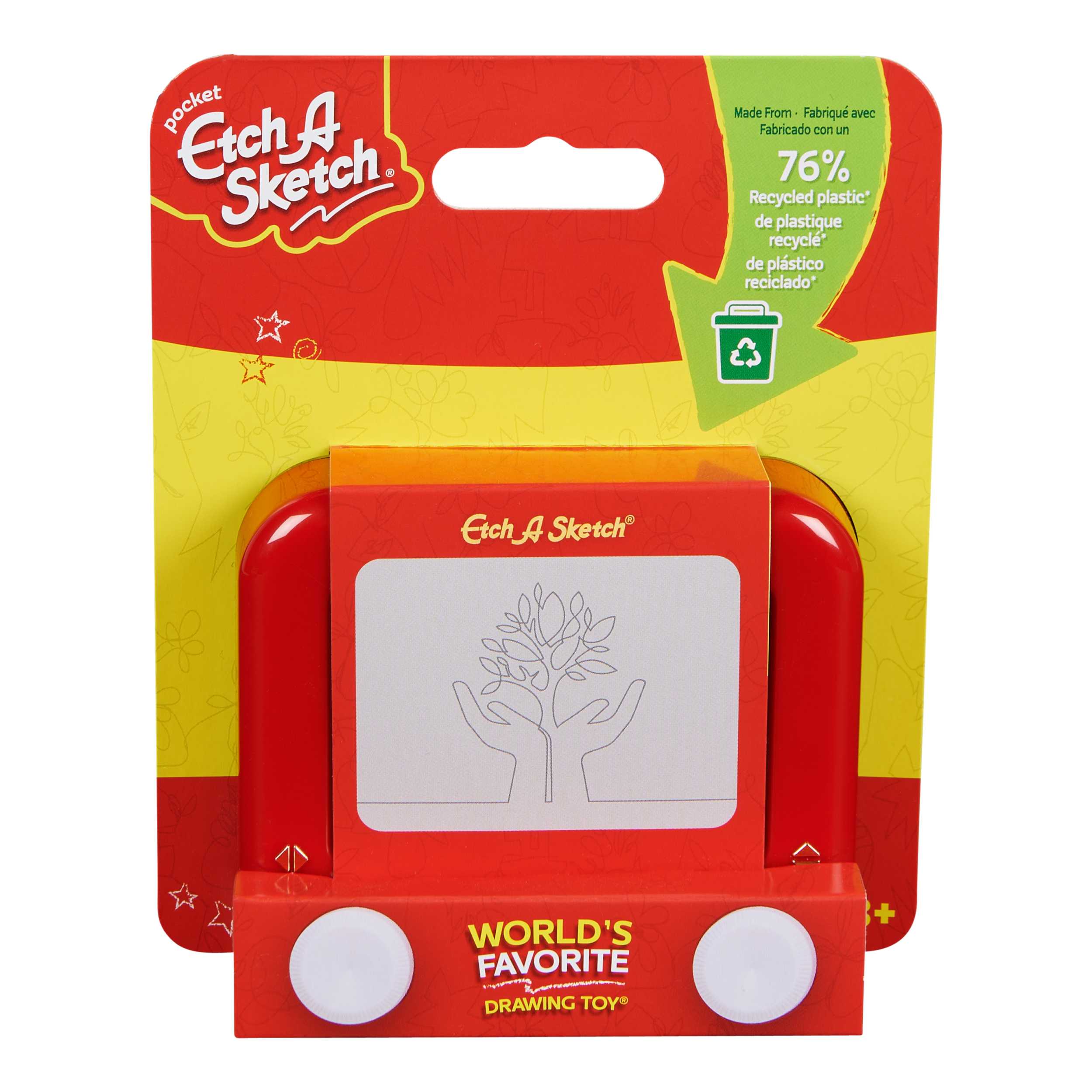 Travel Etch-A-Sketch Small Magnetic Doodle Drawing Board - Your Choice of  Colors