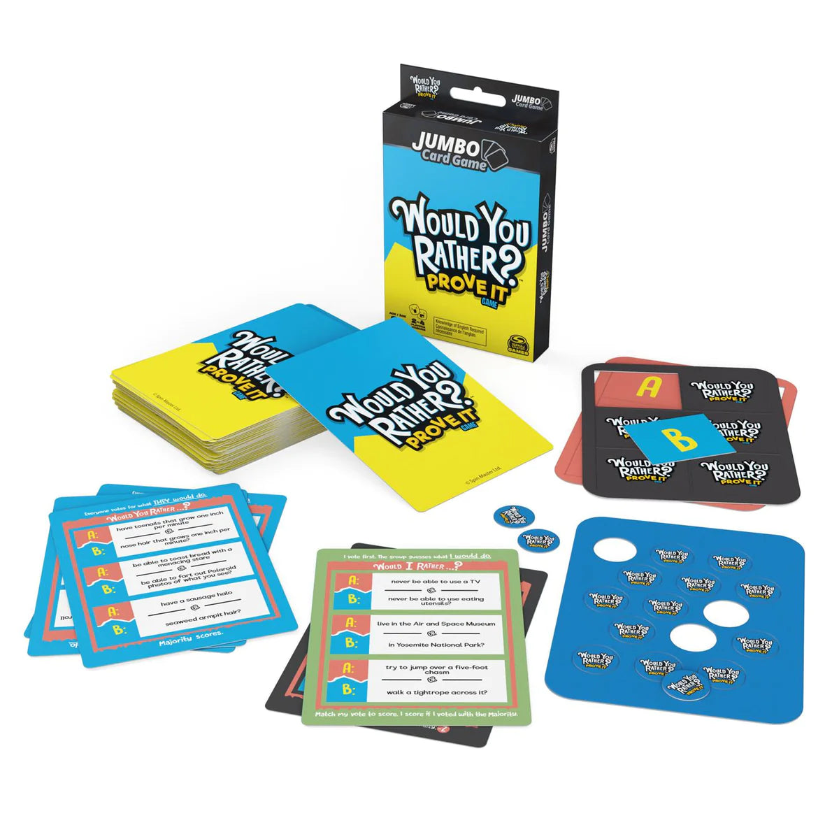 Ravensburger Push Family Card Game for Kids & Adults Age 8 & Up  - Push Your Luck… but not Too far! , Black : Toys & Games