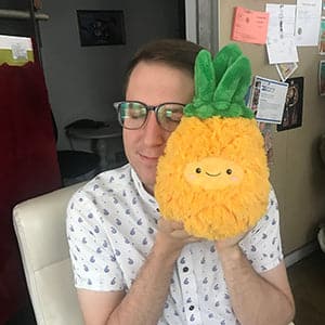 Squishable-Comfort Food - 7" Mini Pineapple-SQU-104226-Legacy Toys