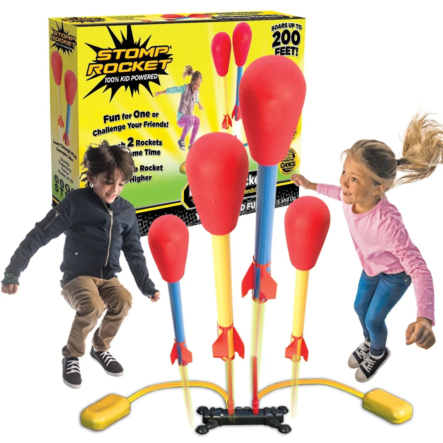 Stomp Rockets-Dueling Stomp Rocket-20888-Legacy Toys