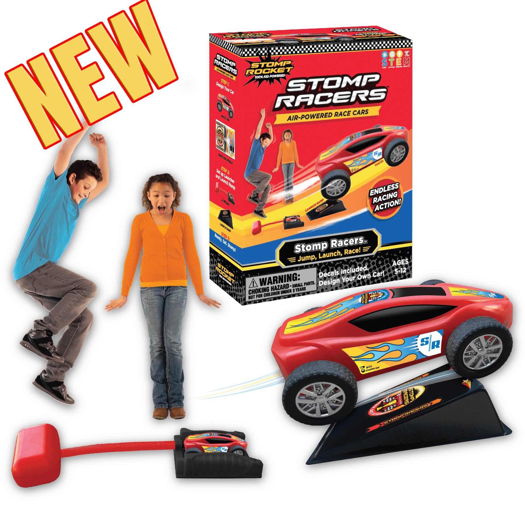 Stomp Rockets-Stomp Racer-60200-Legacy Toys