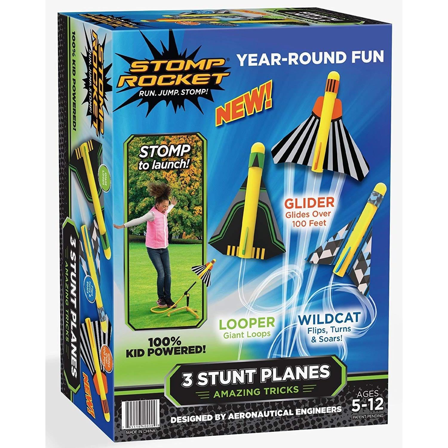 Stomp Rockets-Stomp Rocket Stunt Plane-40000-Legacy Toys