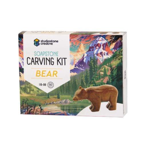Studiostone Creative-Soapstone Carving Kit Bear-BEUK-Legacy Toys