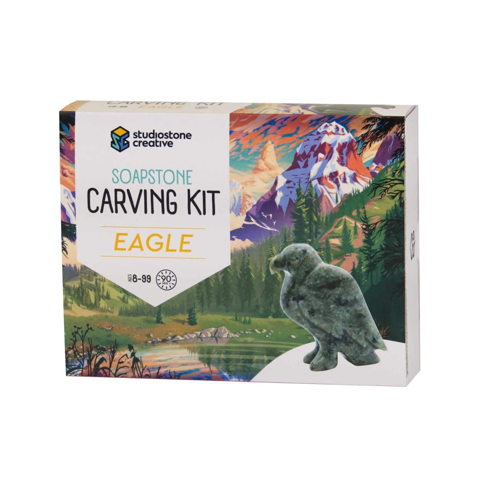 Studiostone Creative-Soapstone Carving Kit Eagle-EAUK-Legacy Toys