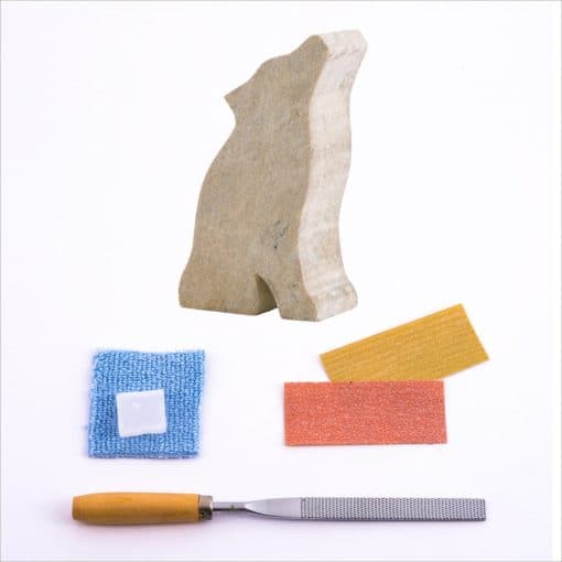Studiostone Creative-Soapstone Carving Kit Wolf-WOUK-Legacy Toys