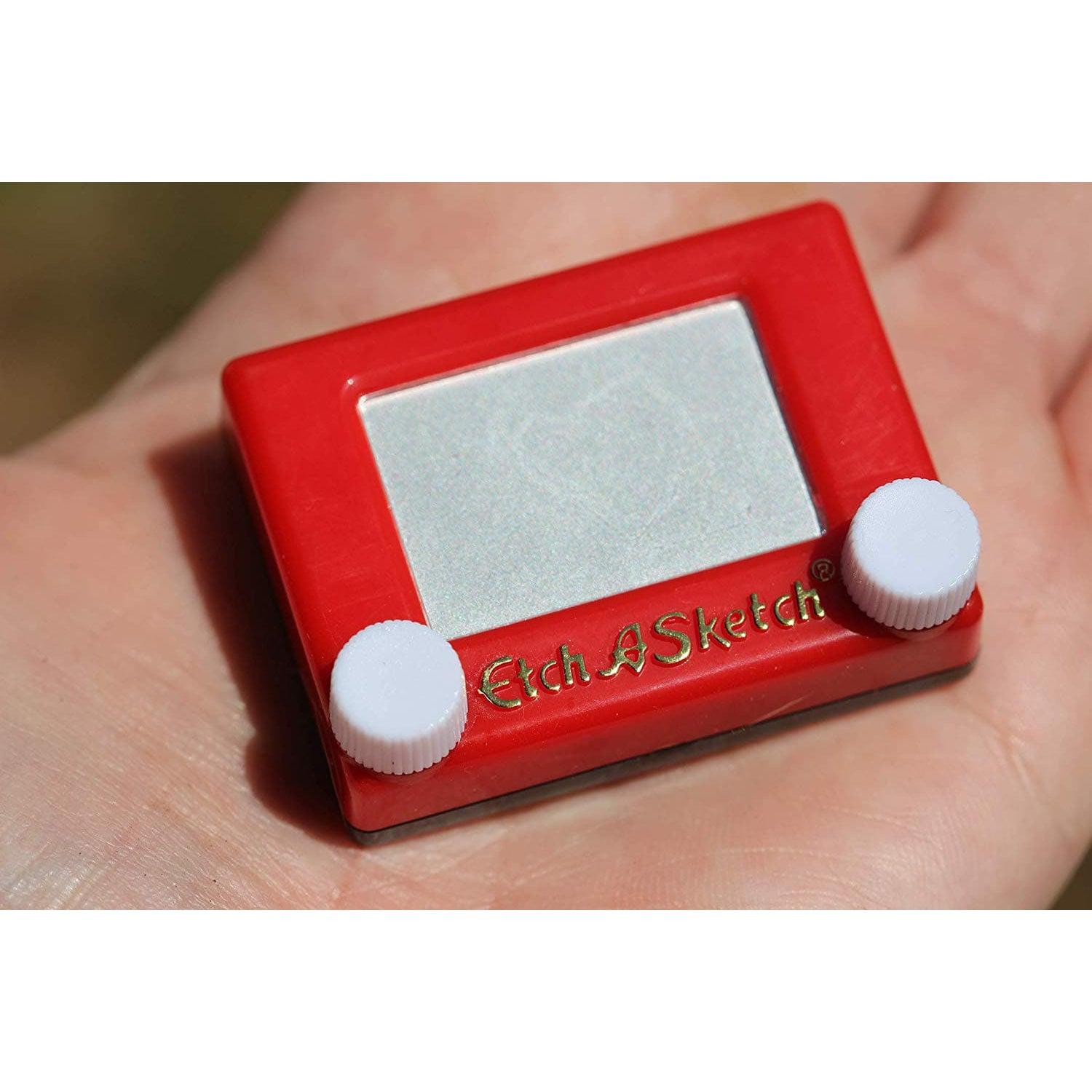 Pocket Etch-A-Sketch Mini Size Drawing Toy by Spin Master (Red)