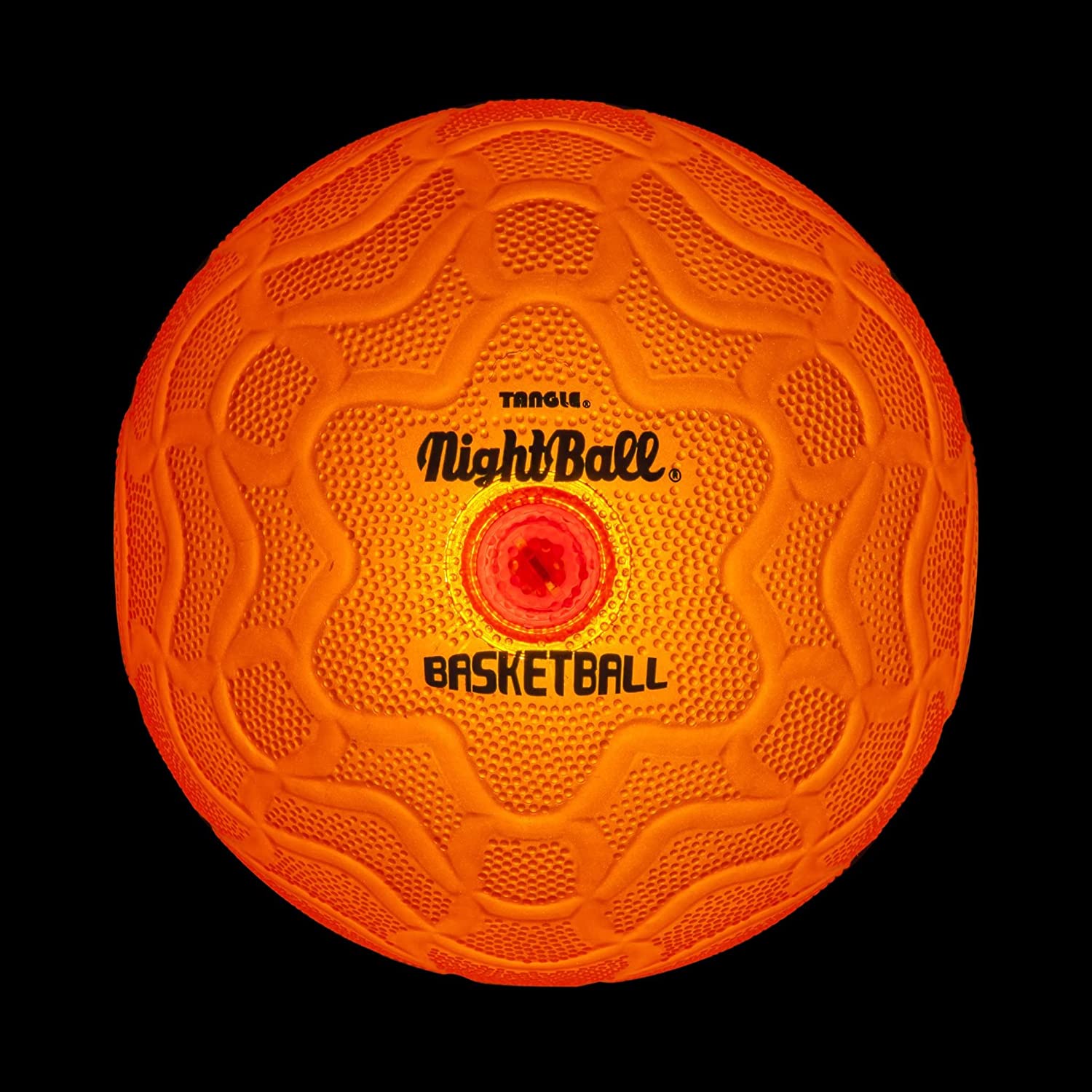 Tangle-Nightball Glow in the Dark Light Up Basketball Orange-12757-Legacy Toys