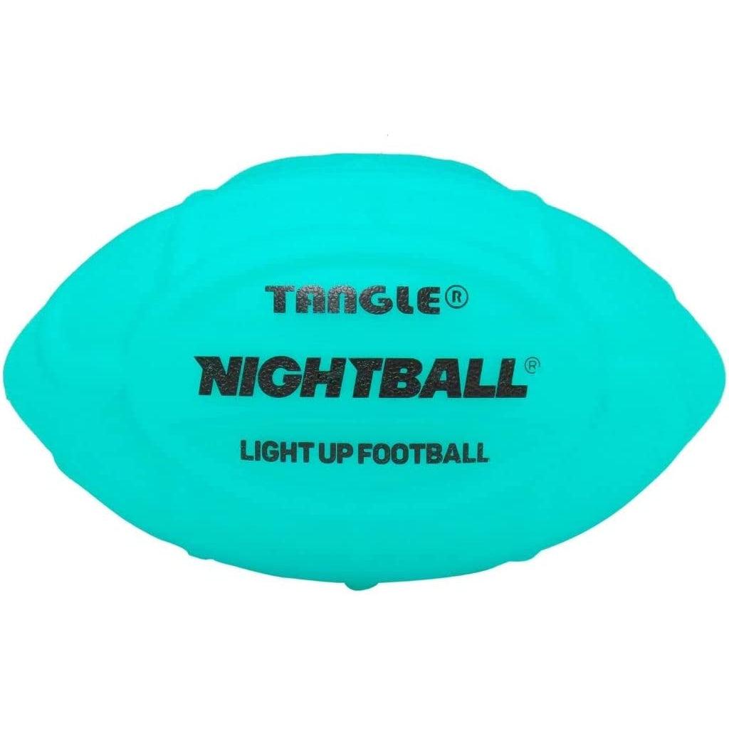 Tangle-Nightball Glow in the Dark Light Up Football Blue-12800-Legacy Toys