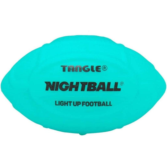 Tangle-Nightball Glow in the Dark Light Up Football Blue-12800-Legacy Toys