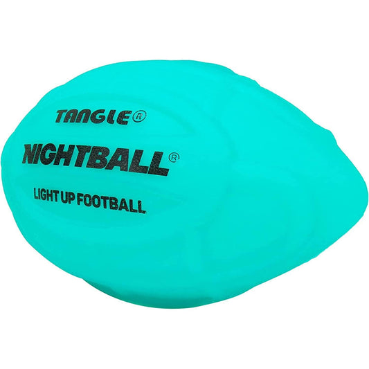 Tangle-Nightball Glow in the Dark Light Up Football Blue-12800-Legacy Toys