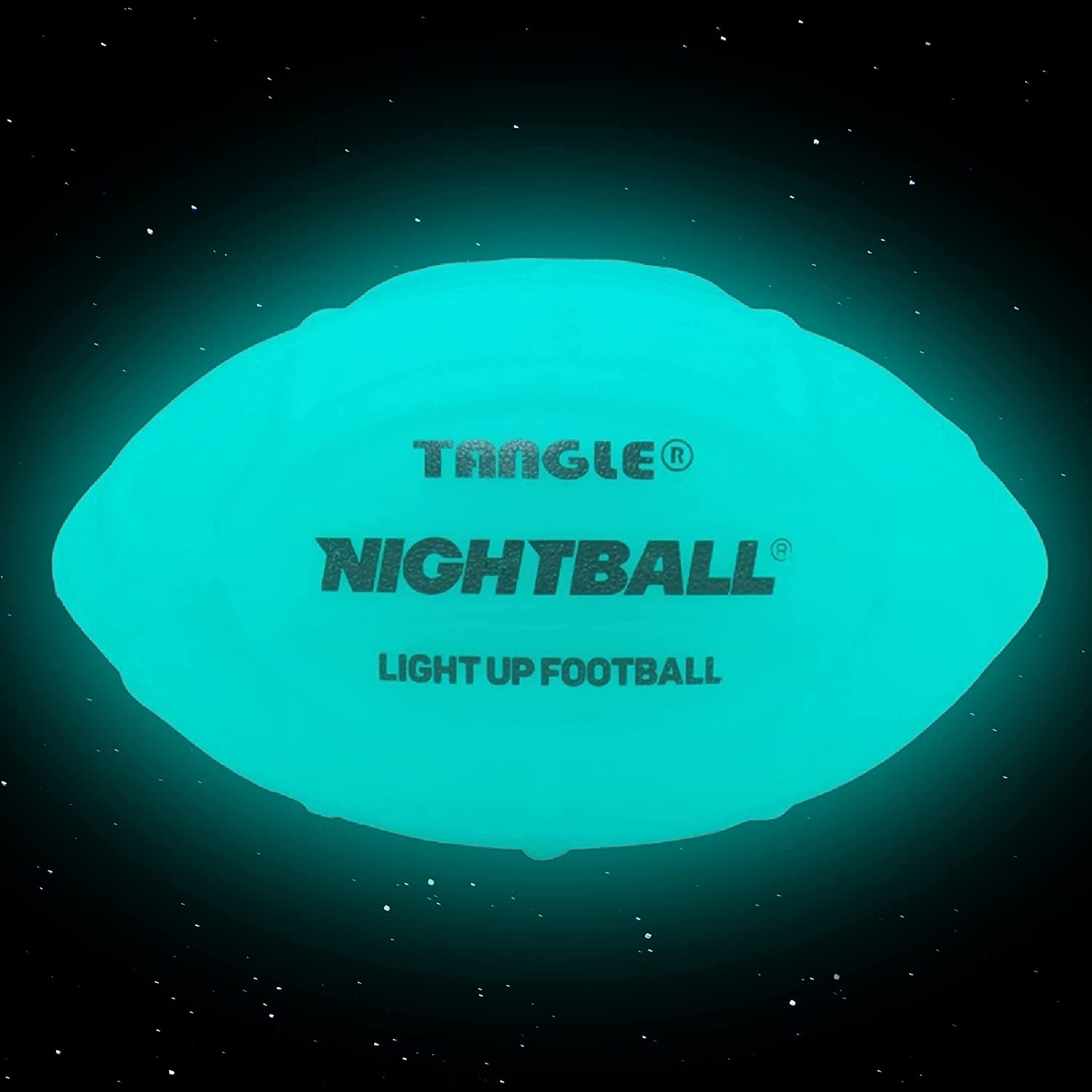 Tangle-Nightball Glow in the Dark Light Up Football Blue-12800-Legacy Toys