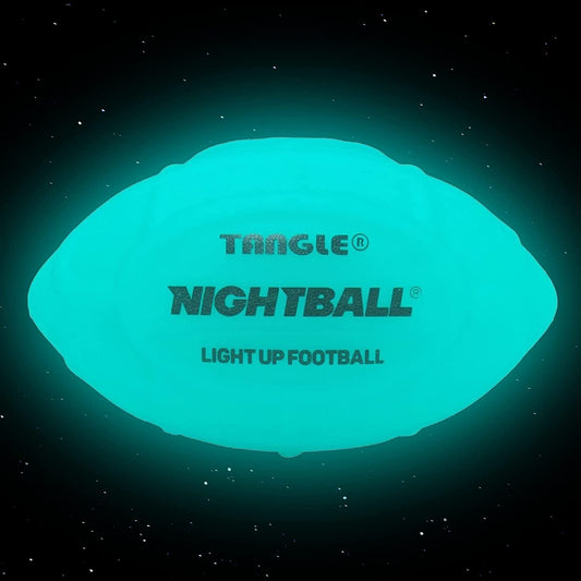 Tangle-Nightball Glow in the Dark Light Up Football Blue-12800-Legacy Toys