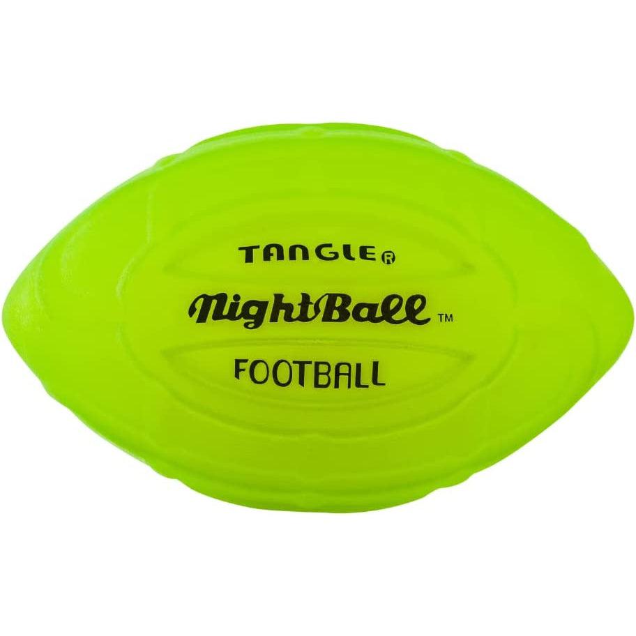 Tangle-Nightball Glow in the Dark Light Up Football Green-12796-Legacy Toys