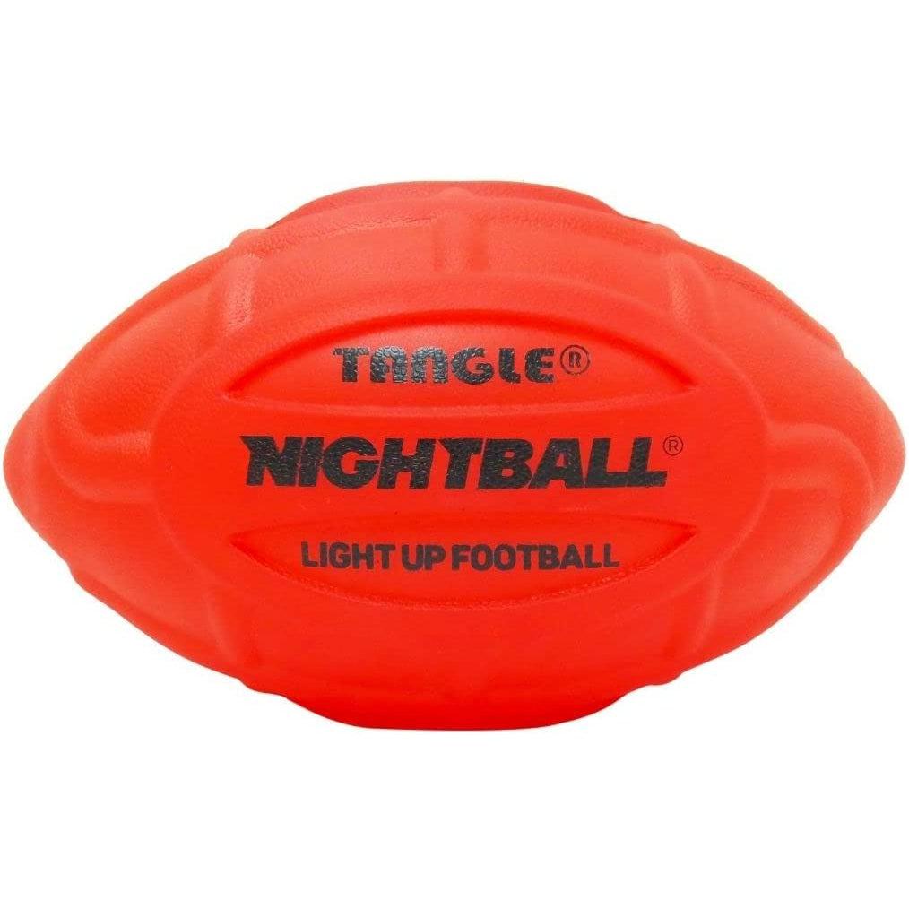 Tangle-Nightball Glow in the Dark Light Up Football Red-12793-Legacy Toys