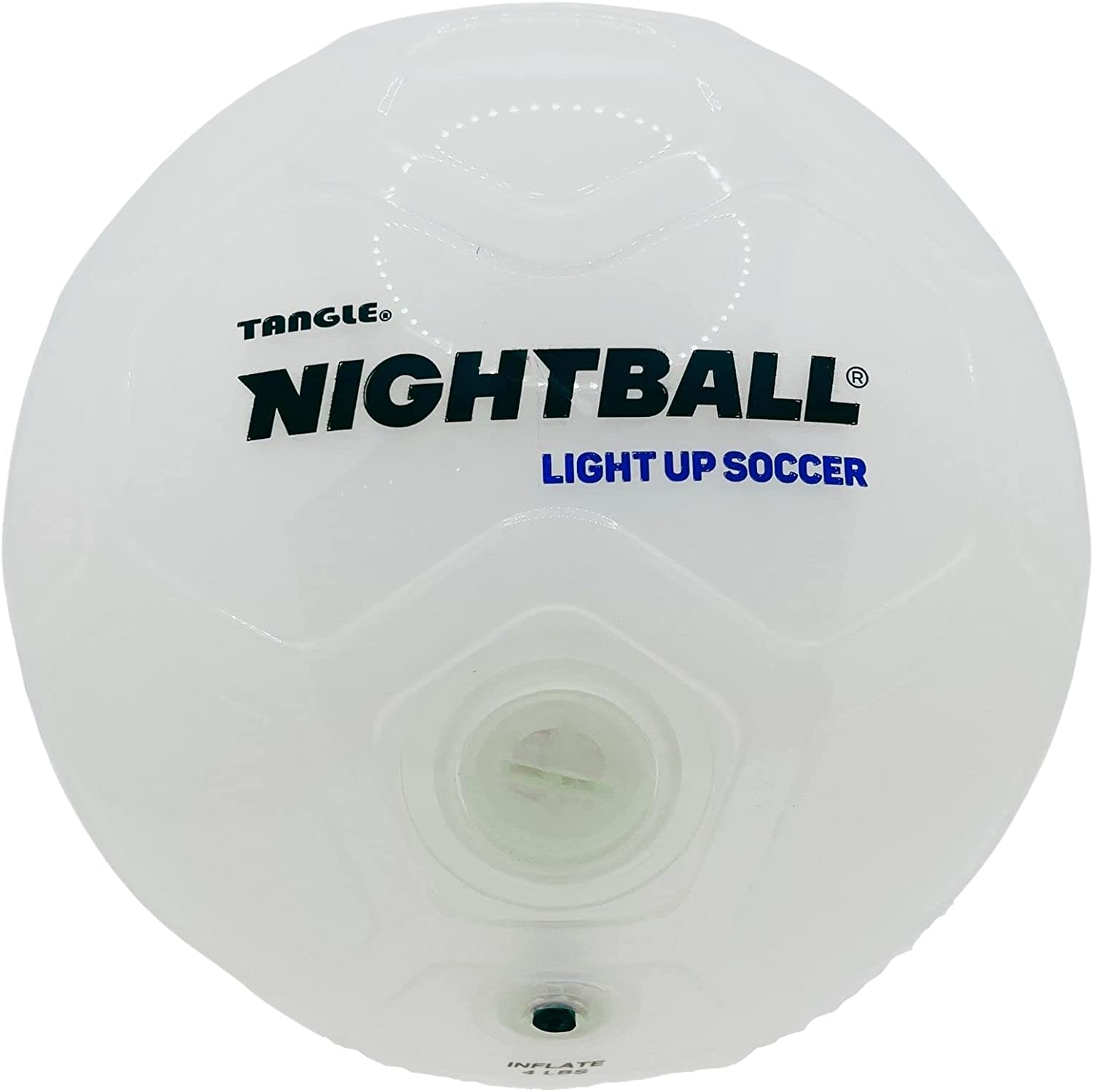 Tangle-Nightball Glow in the Dark Light Up Soccer Ball White-12811-Legacy Toys