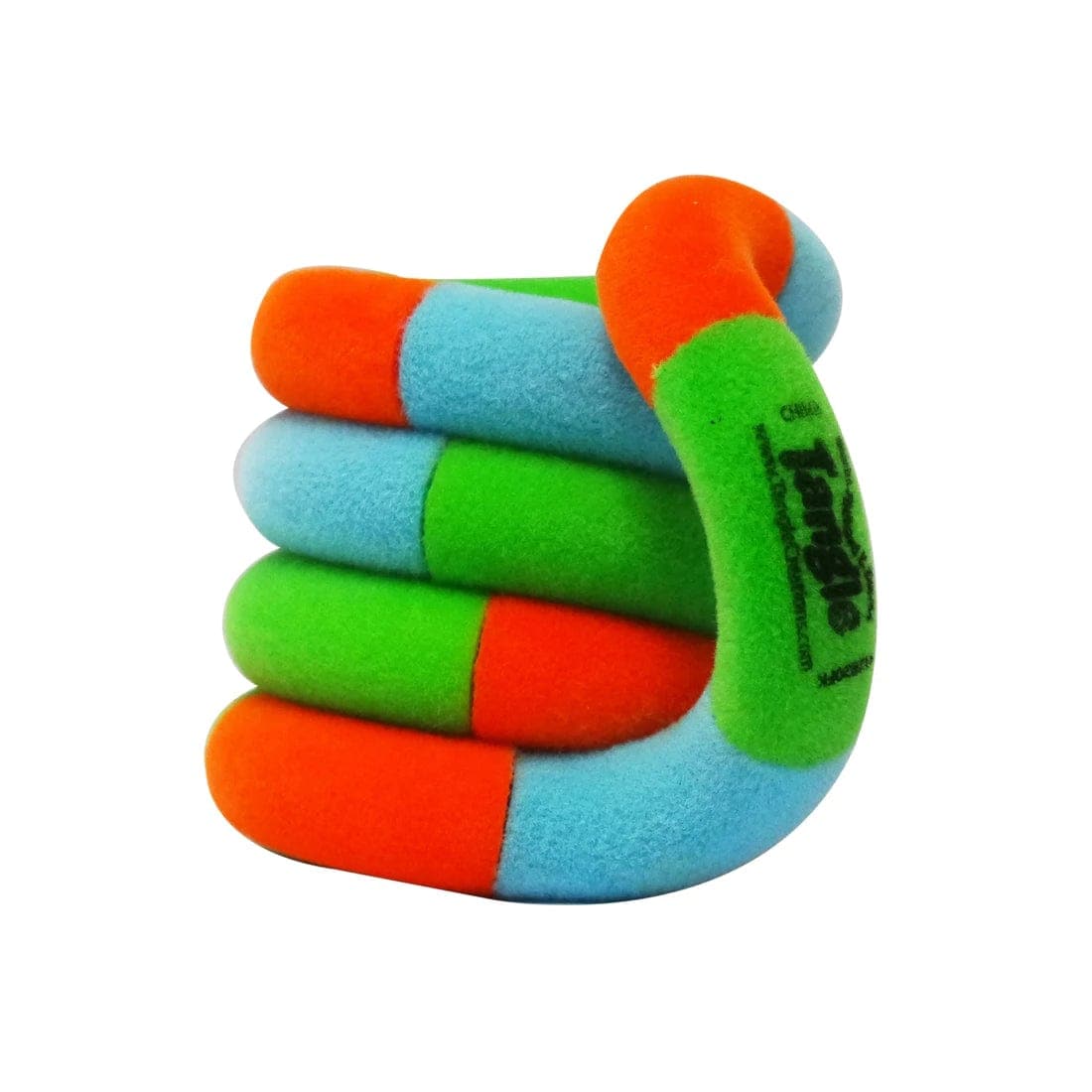 Tangle-Tangle Jr. Fidget Fuzzies Series-2900-OGB-Orange/Blue/Green-Single-Legacy Toys