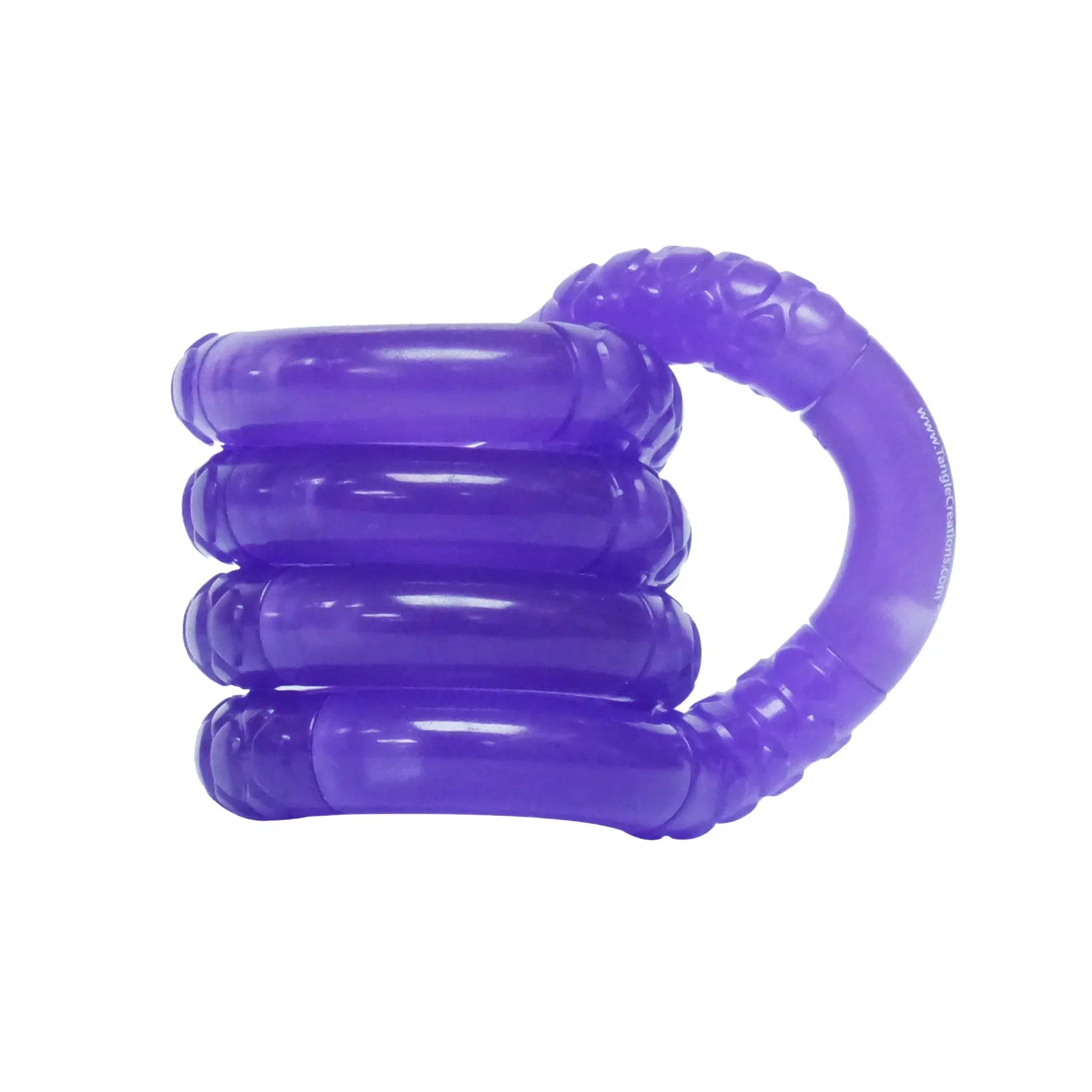 Tangle-Tangle Jr. Fidget Glow in the Dark Series-2600-P-Purple-Single-Legacy Toys
