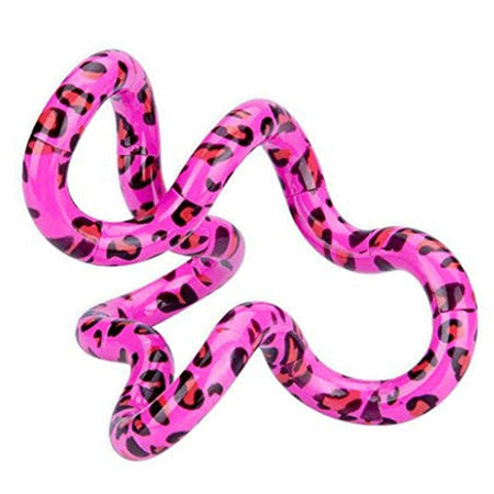 Tangle-Tangle Jr. Wild - Blister Card Assorted Colors-85703-Pink Black Leopard-Legacy Toys