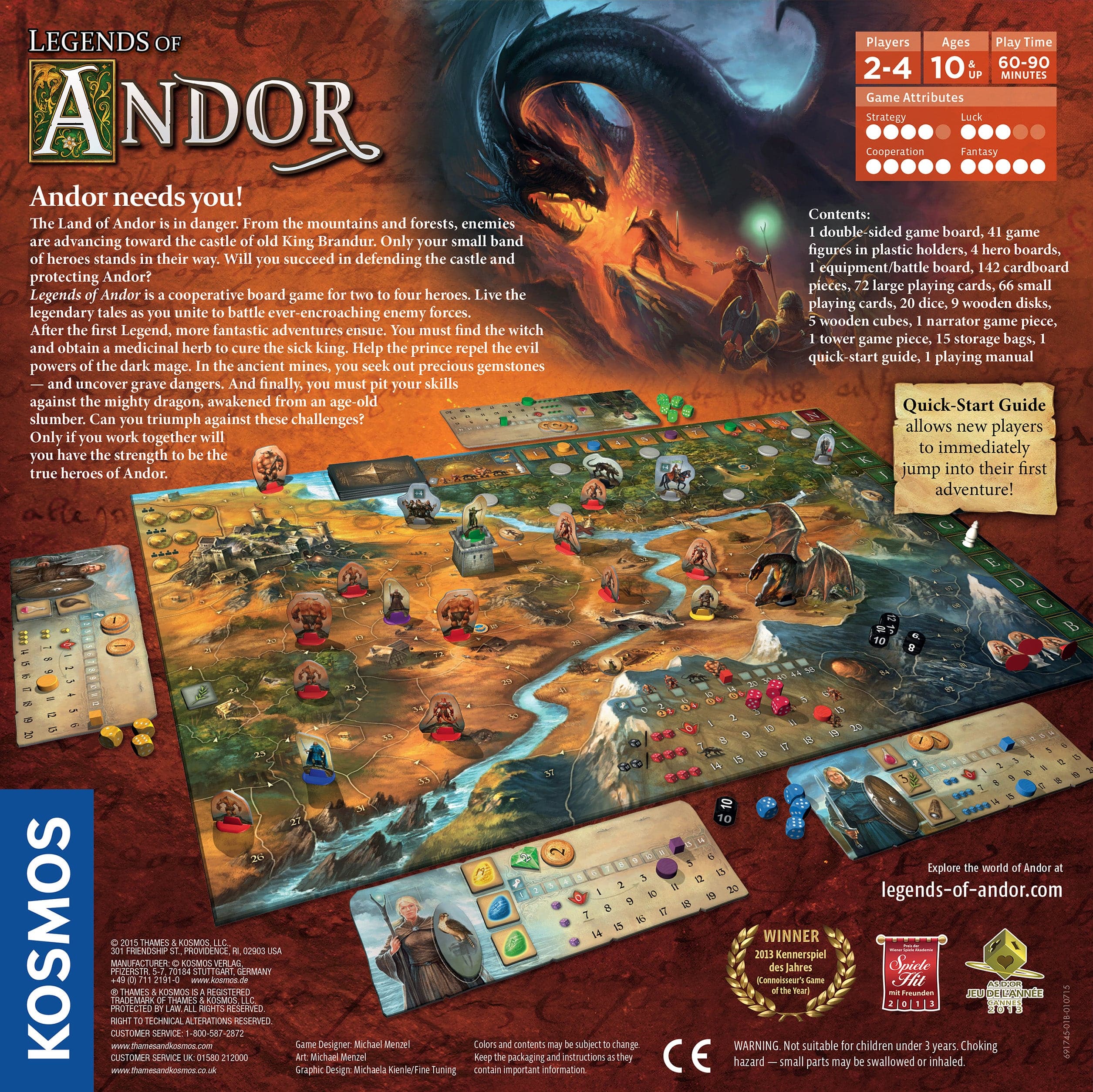 Thames & Kosmos-Legends of Andor Base Game-691745-Legacy Toys