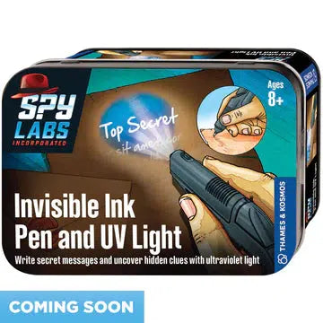 Thames & Kosmos-Spy Labs: Invisible Ink Pen and UV Light-548012-Legacy Toys