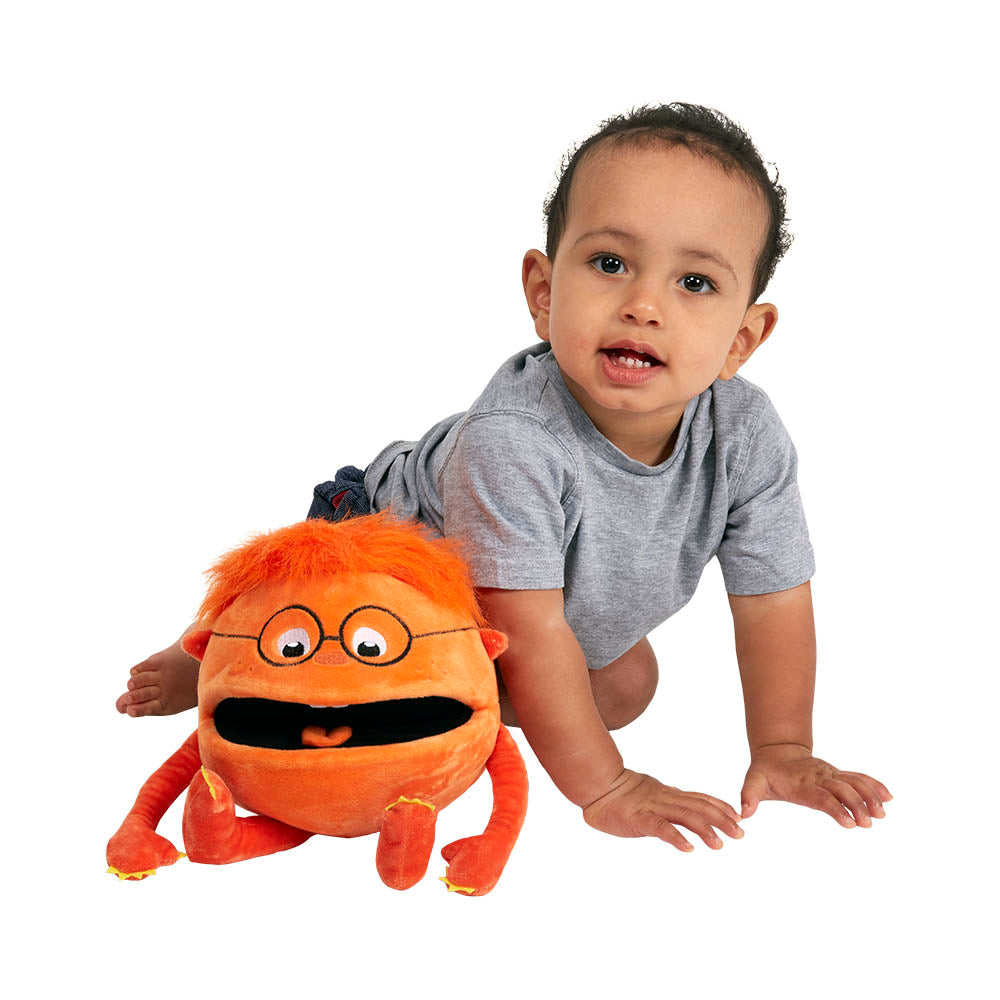 The Puppet Company-Baby Monsters Puppet - Orange Monster-PC004404-Legacy Toys