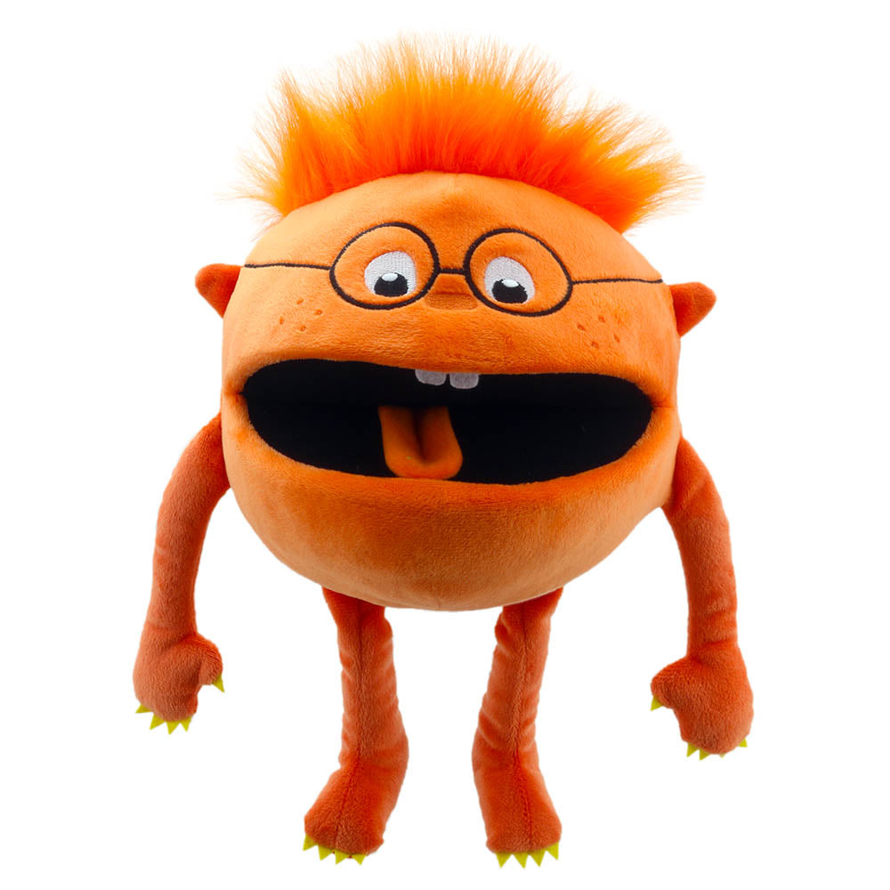 The Puppet Company-Baby Monsters Puppet - Orange Monster-PC004404-Legacy Toys