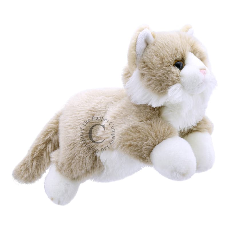 The Puppet Company-Full Bodied Puppet - Cat - Beige & White-PC001828-Legacy Toys