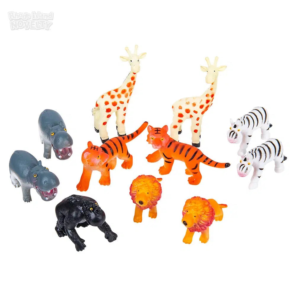 The Toy Network-12 Piece Safari Kids Mesh Bag Play Set-AT-MTSKI-Legacy Toys