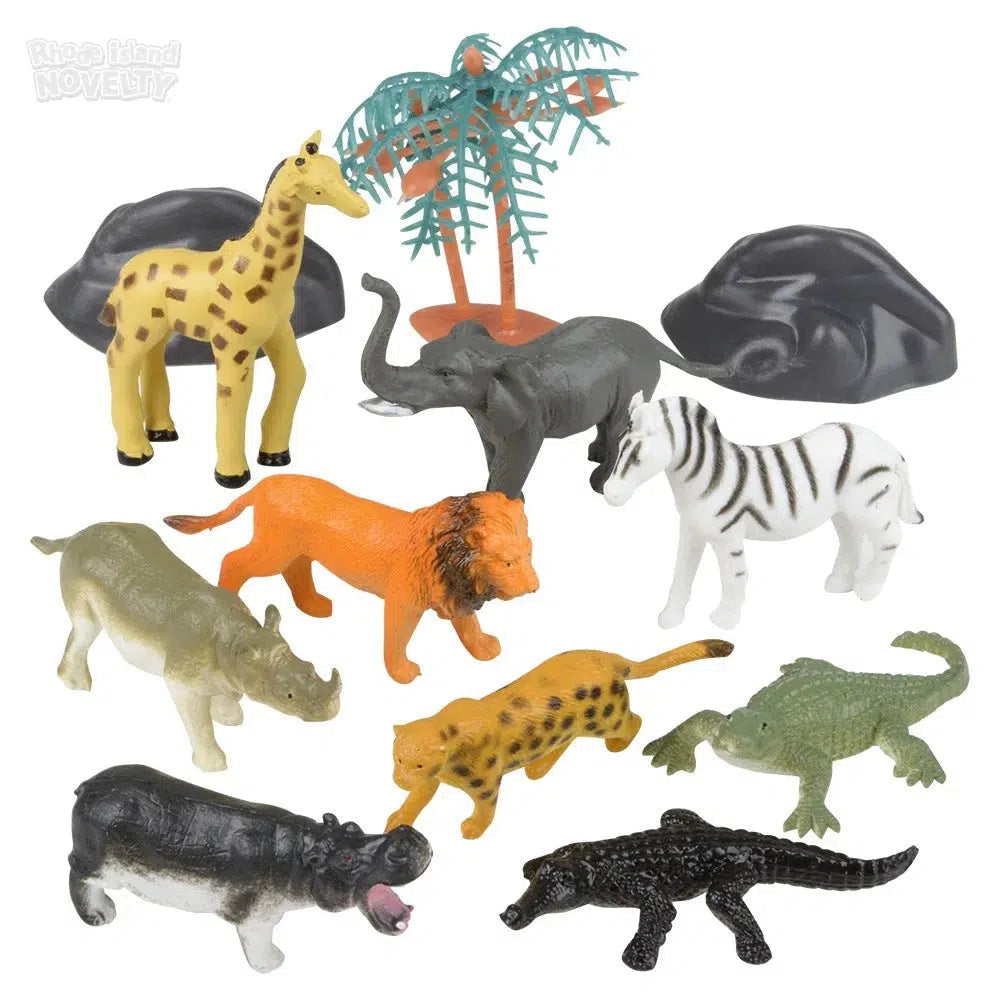 The Toy Network-12 Piece Safari Mesh Bag Play Set-AT-MTSAF-Legacy Toys