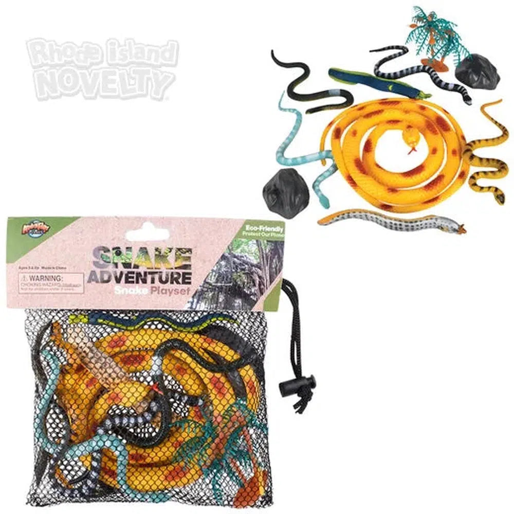 The Toy Network-12 Piece Snake Mesh Bag Play Set-AT-MTSNA-Legacy Toys