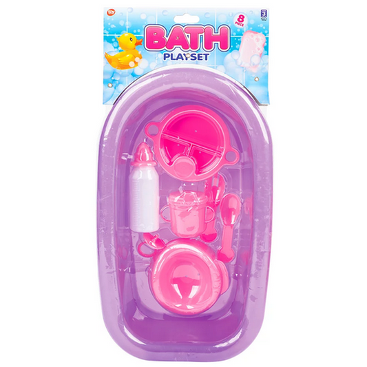 The Toy Network-15.25" Baby Bath Playset-DO-BABBA-Purple-Legacy Toys