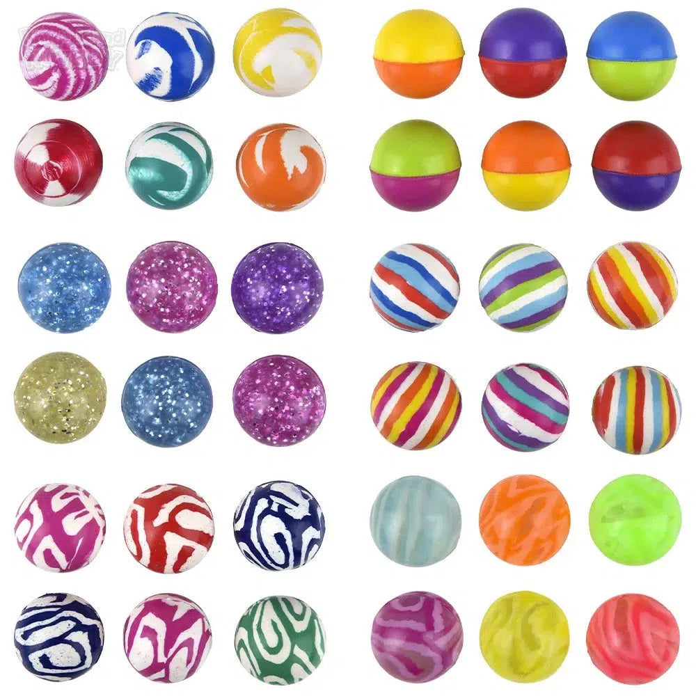 The Toy Network-1.25"(32mm) Hi-Bounce Balls Assorted Styles-BA-32CAS-Legacy Toys