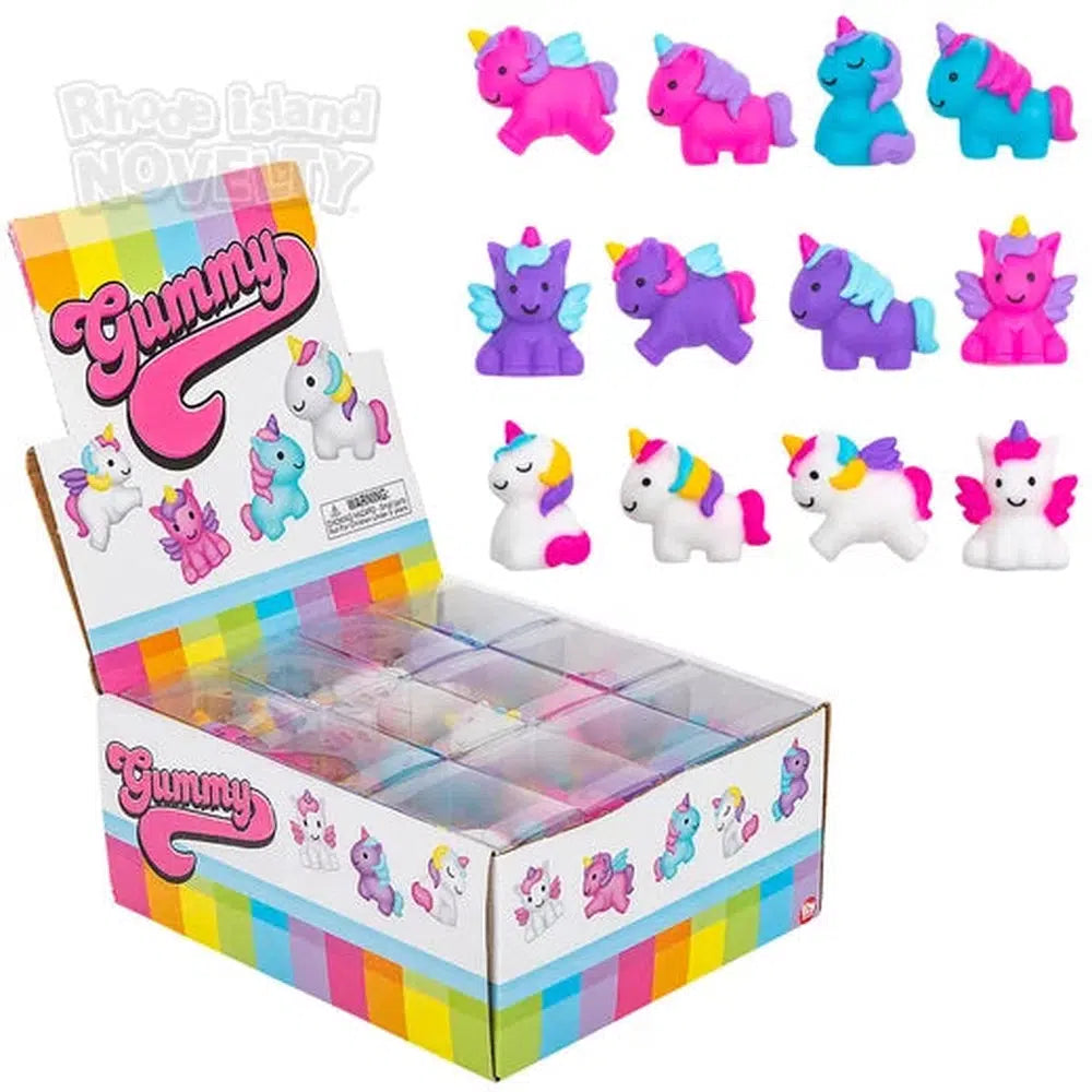 The Toy Network-1.5" Gummy Unicorns Assorted Styles-PA-GUMUN-Box of 24-Legacy Toys