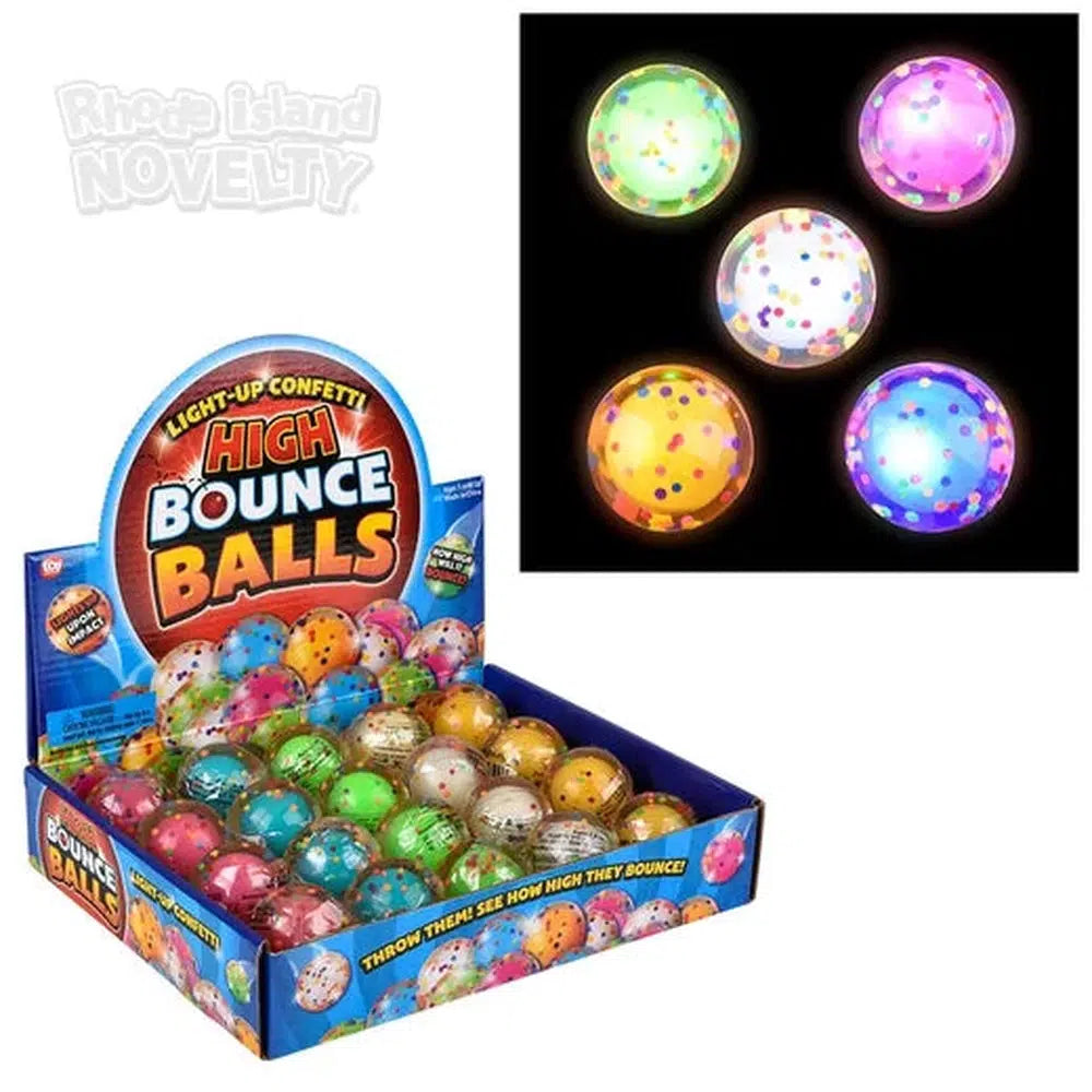 The Toy Network-1.75" Light-Up Confetti Hi Bounce Ball--Legacy Toys