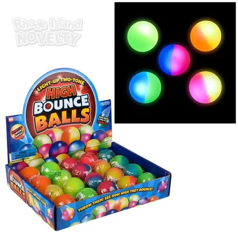 The Toy Network-1.75" Light-Up Two-Tone Hi Bounce Ball--Legacy Toys
